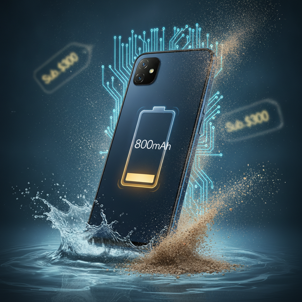 Oppo K15s smartphone displaying its rear camera housing and durable exterior finish