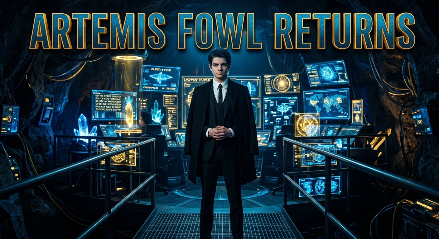 Illustration concept representing the high-tech underground fairy world and Artemis Fowl